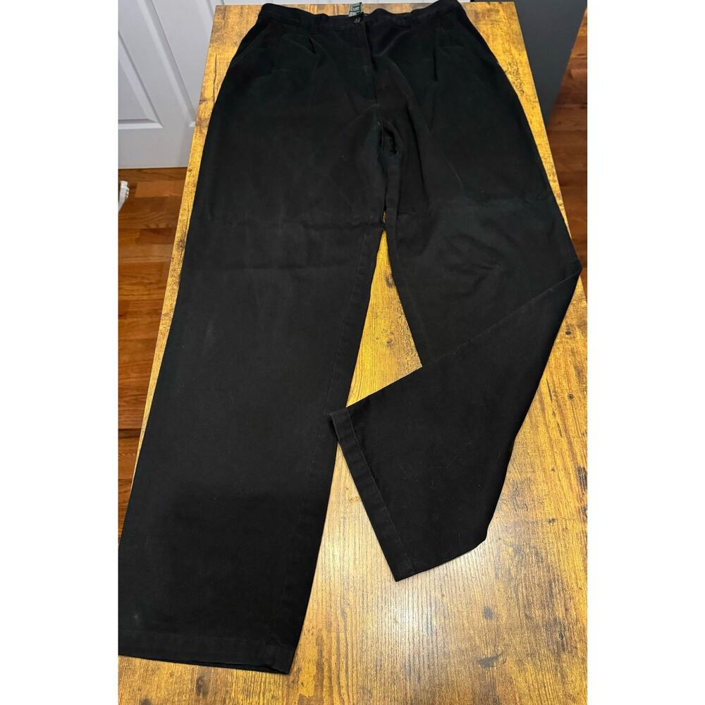 Lauren Ralph Lauren Woman’s High Rise Black Chino Pants Size 12 30.75” Inseam
